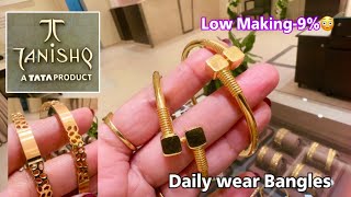 Tanishq Latest 22k Gold Bangle Designs with PriceDaily Were Gold Bangle designsGold BangleDeeya [upl. by Akenna]