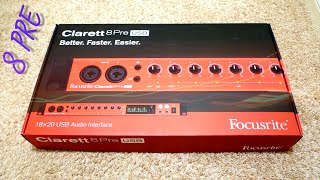 Focusrite Clarett 8Pre USB 18x20 Audio Interface Review [upl. by Aitercal978]