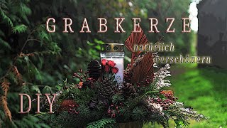 DIY Dekoideen für Grab amp Urnen ✝ Teil 2  Mini Allerheiligen Gesteck [upl. by Buderus]