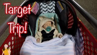 Custom Reborn Baby Outing to Target Realistic Doll Shopping  Kelli Maple [upl. by Artek]