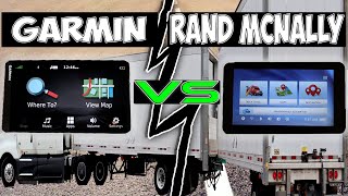 Garmin VS Rand McNally Truck GPS 2024 [upl. by Mallis]