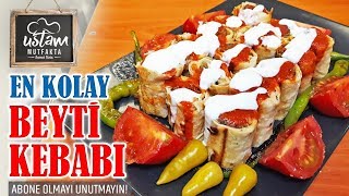 EVDE SARMA BEYTİ KEBABI NASIL YAPILIR  BEYTİ KEBABI TARİFİ  KEBAP TARİFLERİ  Beyti Kebab [upl. by Naamana]