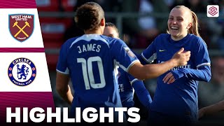 Chelsea vs West Ham United  Highlights  FA Womens Super League 24032024 [upl. by Aubreir]