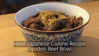 Halal Gyudon Beef Bowl Recipe [upl. by Mccafferty]