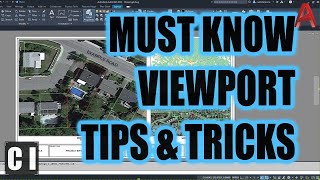 8 Mustknow AutoCAD Viewport Tips amp Tricks  How to Create Scale and Master Viewports Examples [upl. by Aowda]