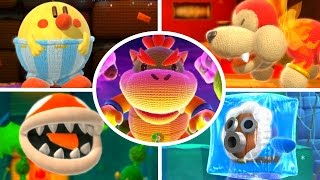 Yoshis Woolly World  All Bosses No Damage [upl. by Jennette713]