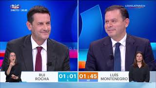 Debate  AD vs IL  Luís Montenegro AD vs Rui Rocha IL  Legislativas 2024 [upl. by Neitsirhc]