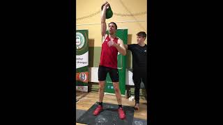 Si 24kg Snatch Full Marathon Ireland  825 Reps Vet 1 UK record [upl. by Dowski]