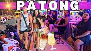 🥂 Patong Nightlife  Famous Beach Road and Bar Street in Phuket [upl. by Audi887]