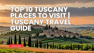 The 10 BEST Tuscany travel destinations  Italy [upl. by Sarkaria927]