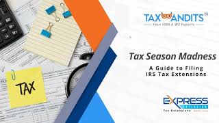 Tax Season Madness A Guide to Filing IRS Tax Extensions [upl. by Yedorb]