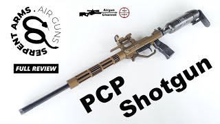 The PCP SHOTGUN by SERPENT ARMS 28 Guage Full Review of the 550L Air Shotgun [upl. by Enayd33]