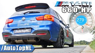 660HP BMW M140i xDrive 0279KMH CRAZY FAST Acceleration amp SOUND by AutoTopNL [upl. by Koh142]