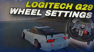 Carx Drift Racing Online Wheel Settings Logitech G29 Settings 2024 [upl. by Couture518]