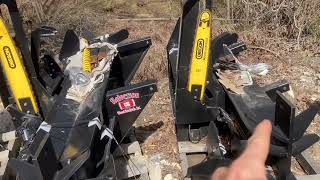 Halverson HWP120 vs HWP140 Comparison  Skid Steer Driven Firewood Processor 4 way 6 way Wedge [upl. by Sumaes]