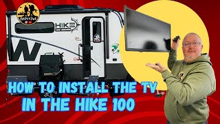 TV install in Winnebago Hike 100 [upl. by Aleakcim]