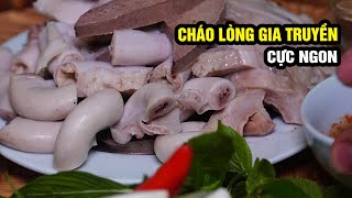 Suất cháo lòng siêu ngon sau mùa dãn cách hanoifood [upl. by Anawek933]