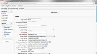 Moodle  User Profile  003 [upl. by Lubbock713]