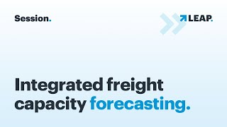 Integrated freight capacity forecasting [upl. by Nuawed]