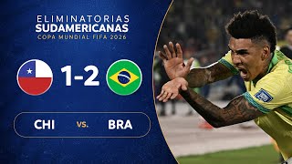 CHILE vs BRASIL 12  RESUMEN  ELIMINATORIAS SUDAMERICANAS  FECHA 9 [upl. by Tiffa915]