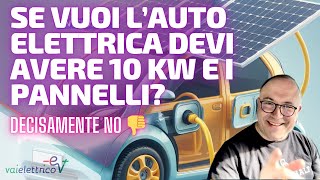 Se vuoi l’AUTO ELETTRICA DEVI AVERE i PANNELLI FOTOVOLTAICI e almeno 10 kW dir fornitura No [upl. by Leinod]