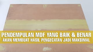 Cara mendempul MDF agar hasil maksimal [upl. by Atipul]