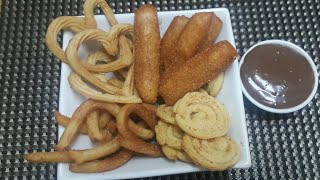 Make easy churros at home fried and baked churros recipe with homemade chocolate sauce in urduhindi [upl. by Ardnasirhc]