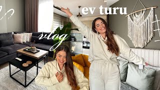 VLOG  Ev Turu 🏡  21 Giyinme Odalı 90m2 Evimiz 🔑 [upl. by Devondra]