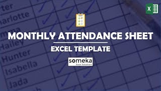 Attendant Sheet Template  Excel Tips and Tricks [upl. by Nalid]