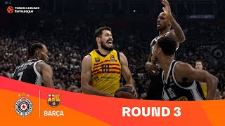 PartizanBarcelona  Round 3 Highlights  202324 Turkish Airlines EuroLeague [upl. by Emirak]