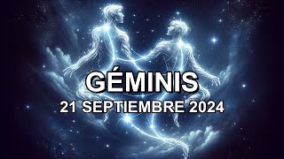 Horóscopo de hoy ♊︎ GÉMINIS  21 Septiembre 2024 géminishoroscopo [upl. by Blanchard]