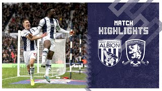 West Bromwich Albion v Middlesbrough highlights [upl. by Uke]