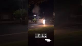 Ever seen a strobe rocket facing the ground LoL strobe pyro firework fyp viral foryou nuke [upl. by Olmsted]