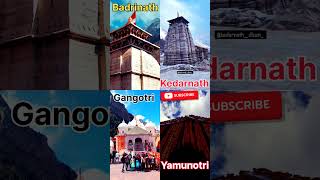 CHAR DHAM KE NAAM 🙏  CHAR DHAM YATRA  ♥️ 4 DHAM kedarnathbadrinath2022 gangotri chardham [upl. by Ardnaz]