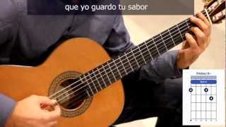 Cómo tocar quotSabor a miquot en guitarra  How to play quotSabor a miquot on guitar [upl. by Oisor838]