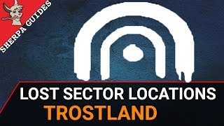 Destiny 2  Trostland Lost Sector Locations  Terminus East  Widows Walk  Atrium [upl. by Nosnek]