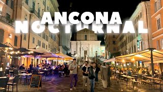 Italy’s Nightlife Summer Night Walk in Ancona Italy 4K 60fps [upl. by Odella]