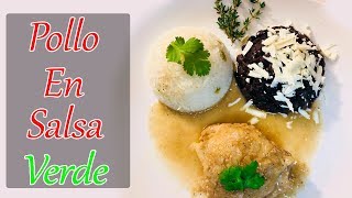 Pollo En Salsa Verde Rico Fácil Y Rápido  La Sazón [upl. by Wisnicki]