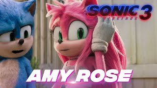 AMY ROSE EN SONIC 3 LA PELICULA EN ESCENA DEL NUEVO TRAILER ASEGURAN HABERLA VISTO [upl. by Martinic81]