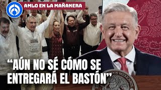 Me voy a enterar como ustedes AMLO sobre encuesta de Morena [upl. by Llebasi14]