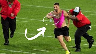 Super Bowl Streaker Scores Touchdown Pink Thong Streaker superbowl streaker [upl. by Leftwich953]