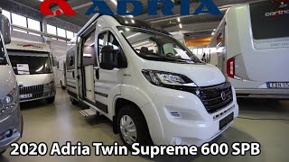 Adria Twin Supreme 600 SPB 2020 Camper Van 6 m [upl. by Katheryn]