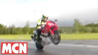 Two wheel drive Yamaha R1 ridden [upl. by Ibson127]