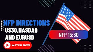 NFP DIRECTION US30NASDAQEURUSD AND XAUUSD [upl. by Wildon511]