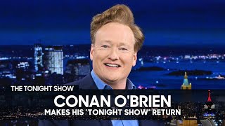 Conan O’Brien Makes His quotTonight Showquot Return and Reminisces on His Time Hosting quotLate Nightquot [upl. by Beekman]