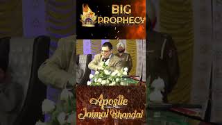 BIG PROPHECIES  APOSTLE JAIMAL BHANDAL shorts rabbdiawaazministriesinternational [upl. by Schnorr172]