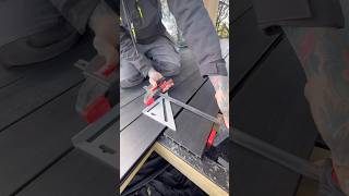 How To Fix Bowed Deck Boards ROOFING SQUARE deck hacks shorts [upl. by Nahtad]