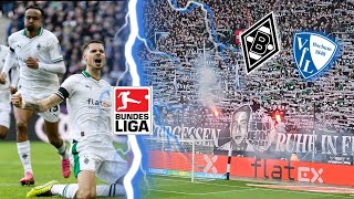 GLADBACH VS BOCHUM 52  BUNDESLIGA FAN HIGHLIGHTS  TORFESTIVAL FÜR ARON 🙏❤️ [upl. by Laerdna912]