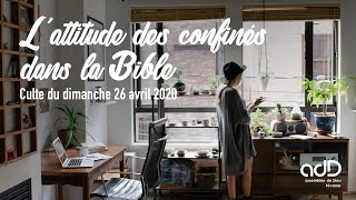 Lattitude des confinés dans la Bible • dimanche 26 avril 2020 adD Fécamp [upl. by Balduin]