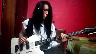 Hanoi Rocks  Dont never leave me bass cover [upl. by Bonn772]